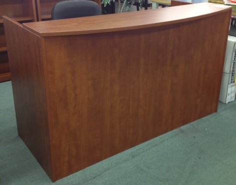 Buy Opl169c Cherry Reception Desk Shell With Counter For Only