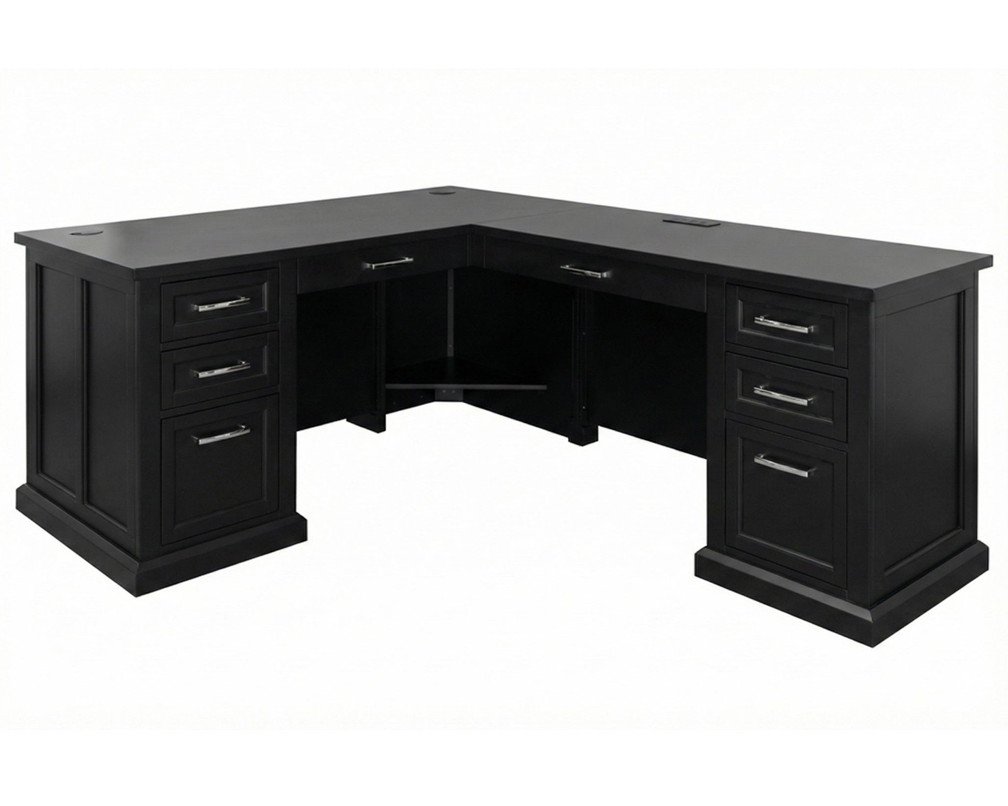 Abby Pedestal L-Desk by Martin Furniture