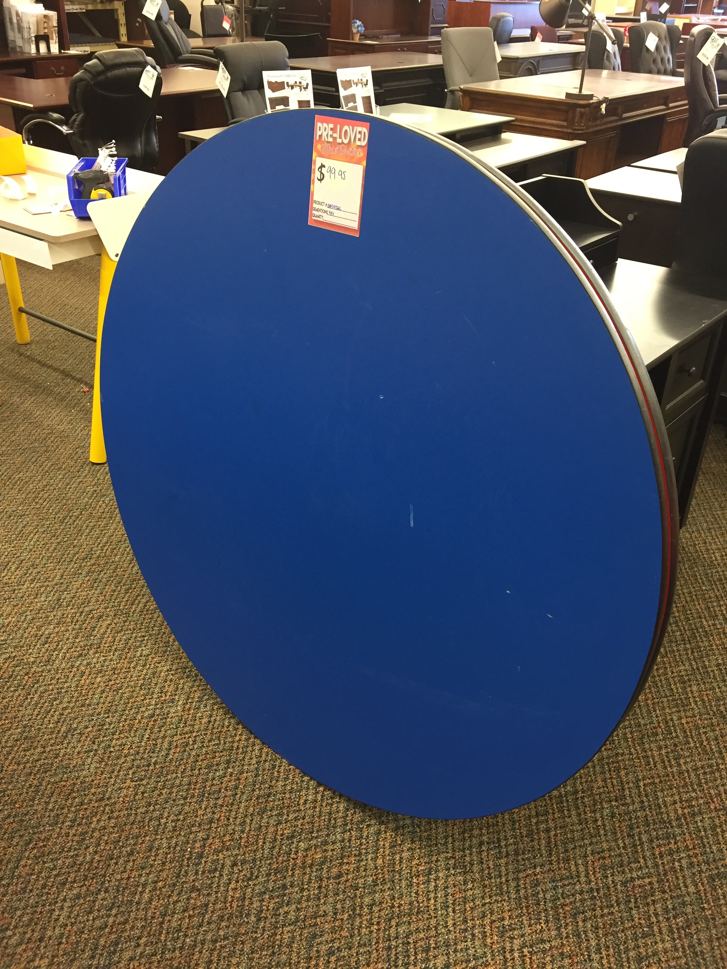 Blue Adjustable Height Activity Table