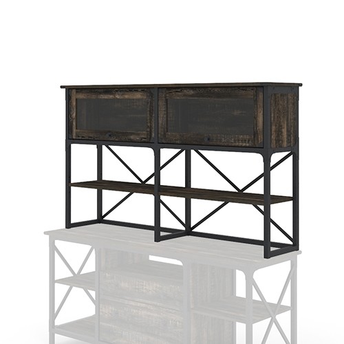 Steel River Industrial Hutch for Credenza or L-Desk by Sauder, 427852