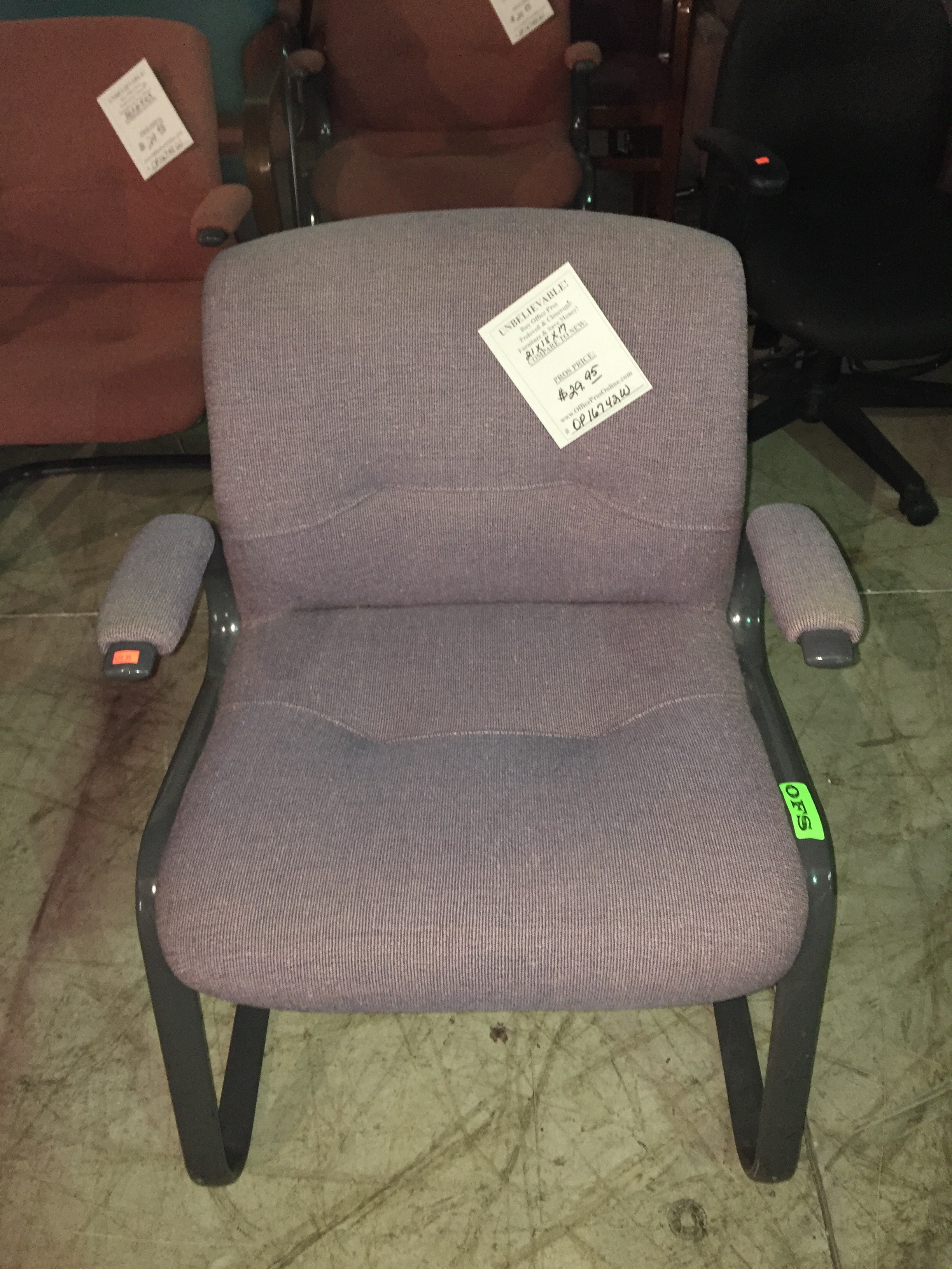 Lavender Steelcase Guest Chair