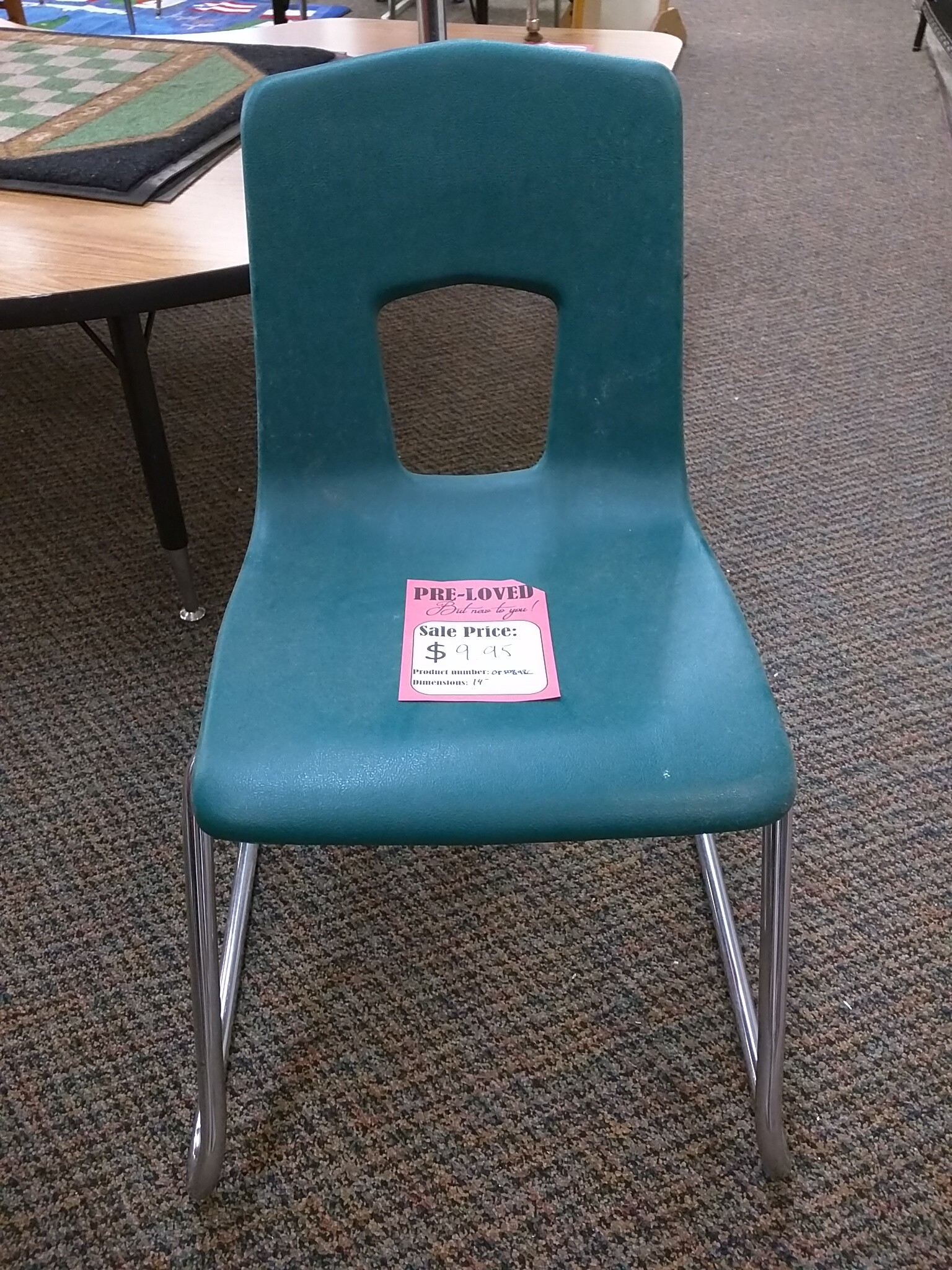 Teal Stacking Children's Chair 