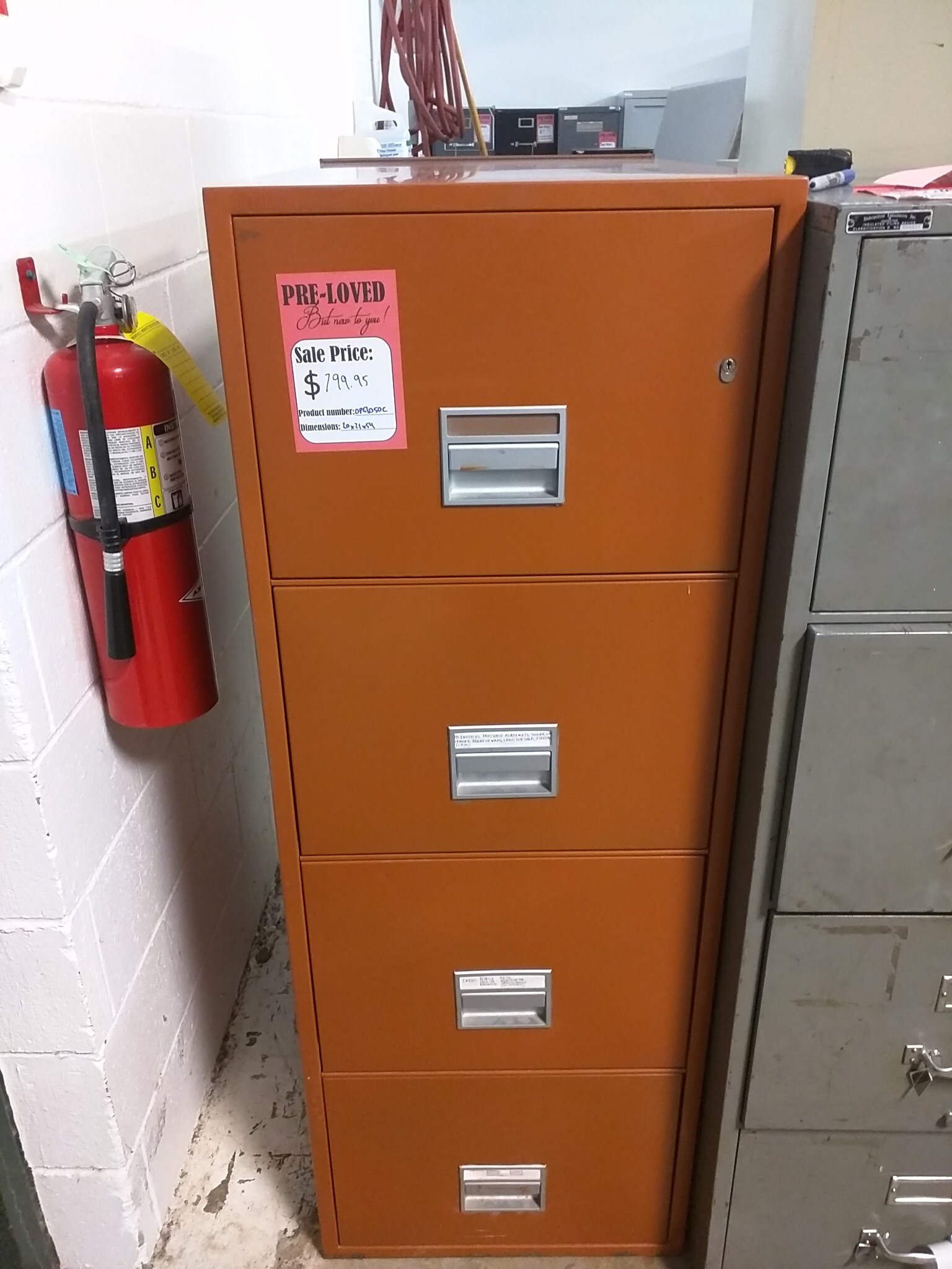 Legal-Sized Fire Proof Filing Cabinet 
