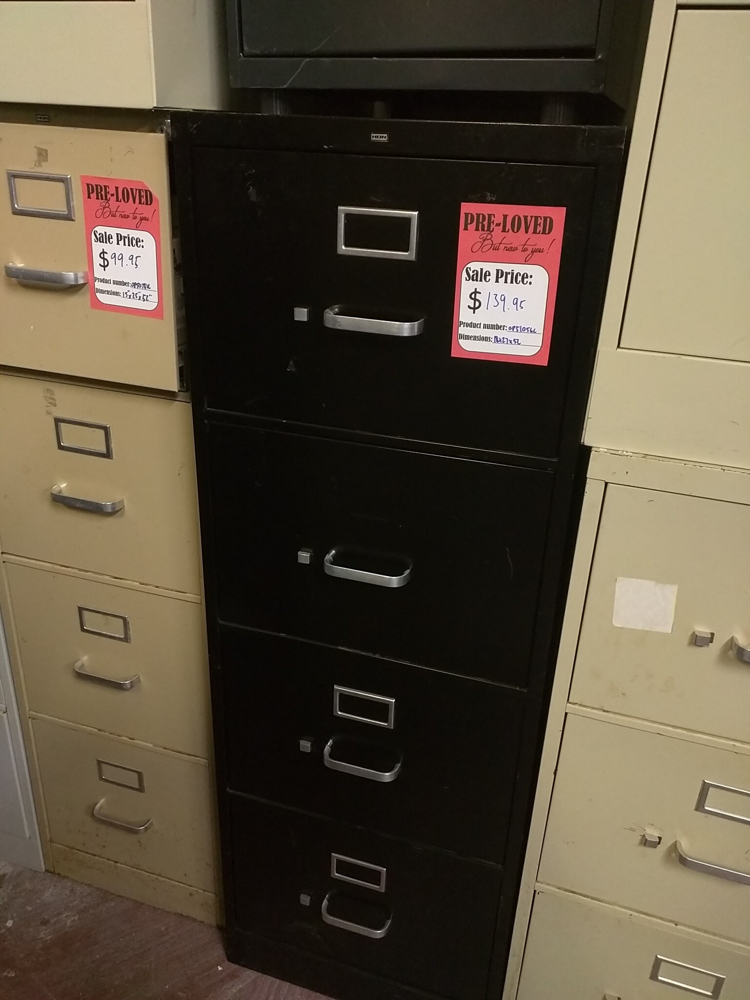 Black LegalSized Filing Vertical