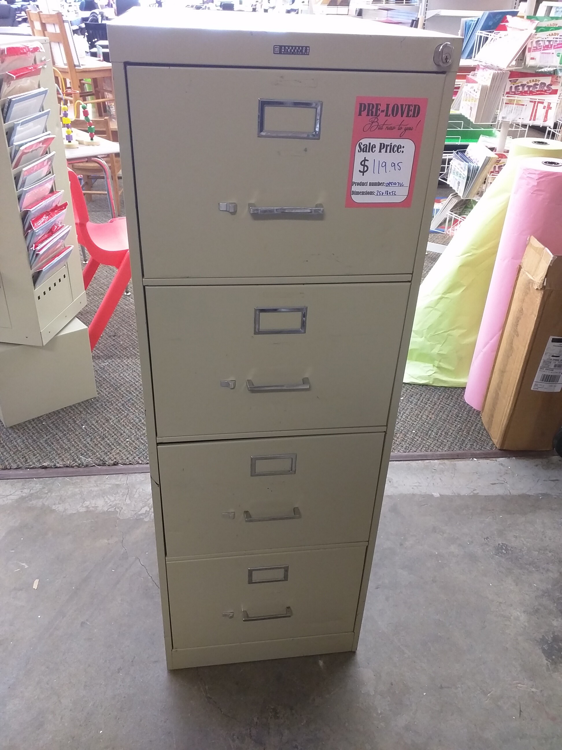 SRS Sales SRS 2194 2194 Anderson Hickey 15400 Filing Cabinet