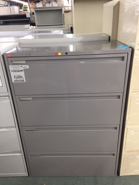 Gray Lateral File cabinet