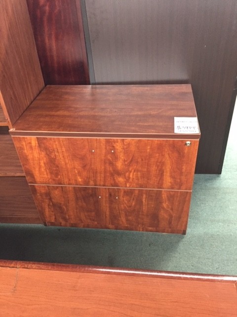 Used Cherry Lateral Filing Cabinet
