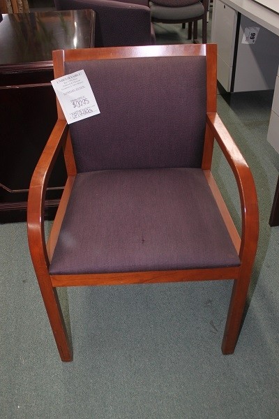 Used Plum Fabric Side Chair