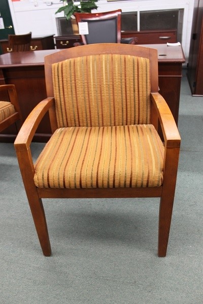 Used Mustard Upholstered Side Chairs