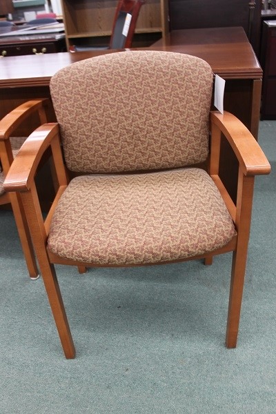 Used Beige Upholstered Side Chair