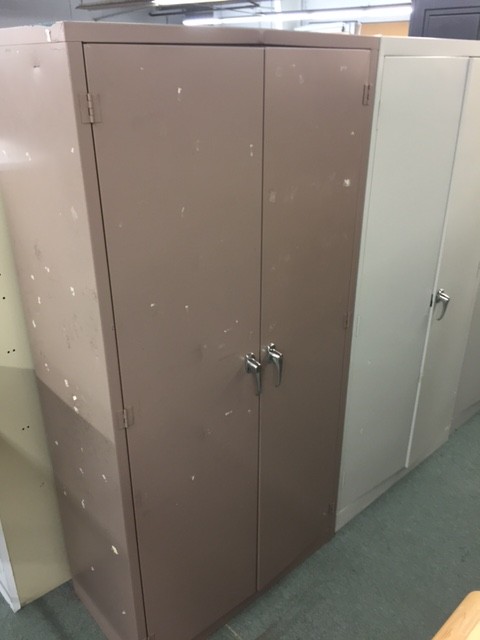 Used Tan Storage Cabinet