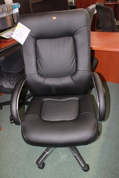 Used Black Faux Leather Executive Office Chair