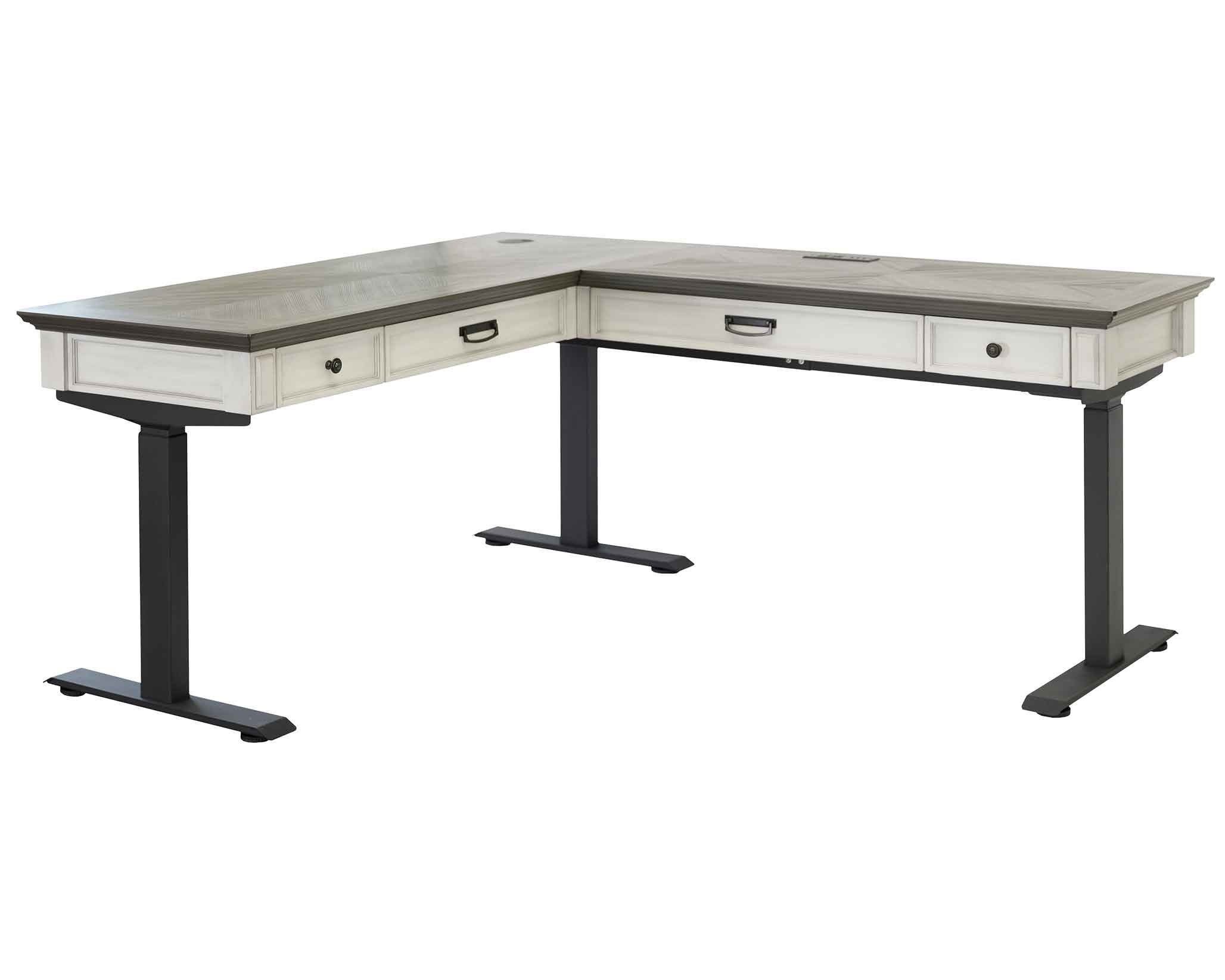 Hartford L-Shape Electric Sit/Stand Desk by Martin Furniture