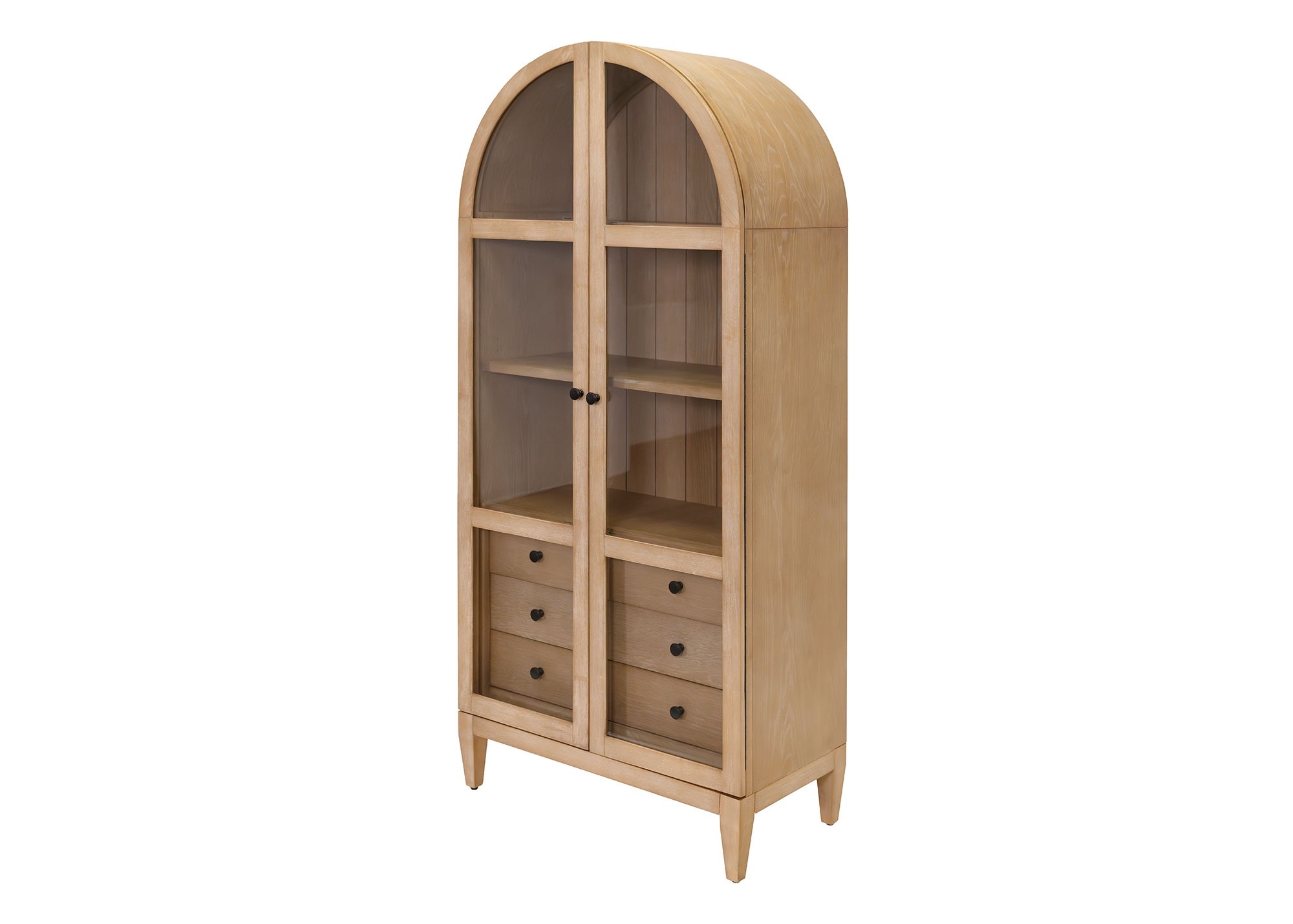 Laurel Arched Display Cabinet/Bookcase by Martin Furniture 