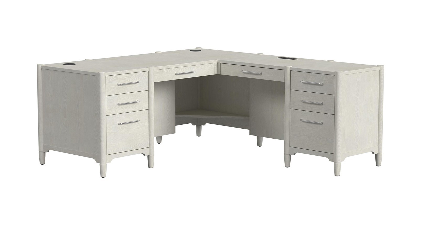 Towne Pedestal L-Shaped Desk by Martin