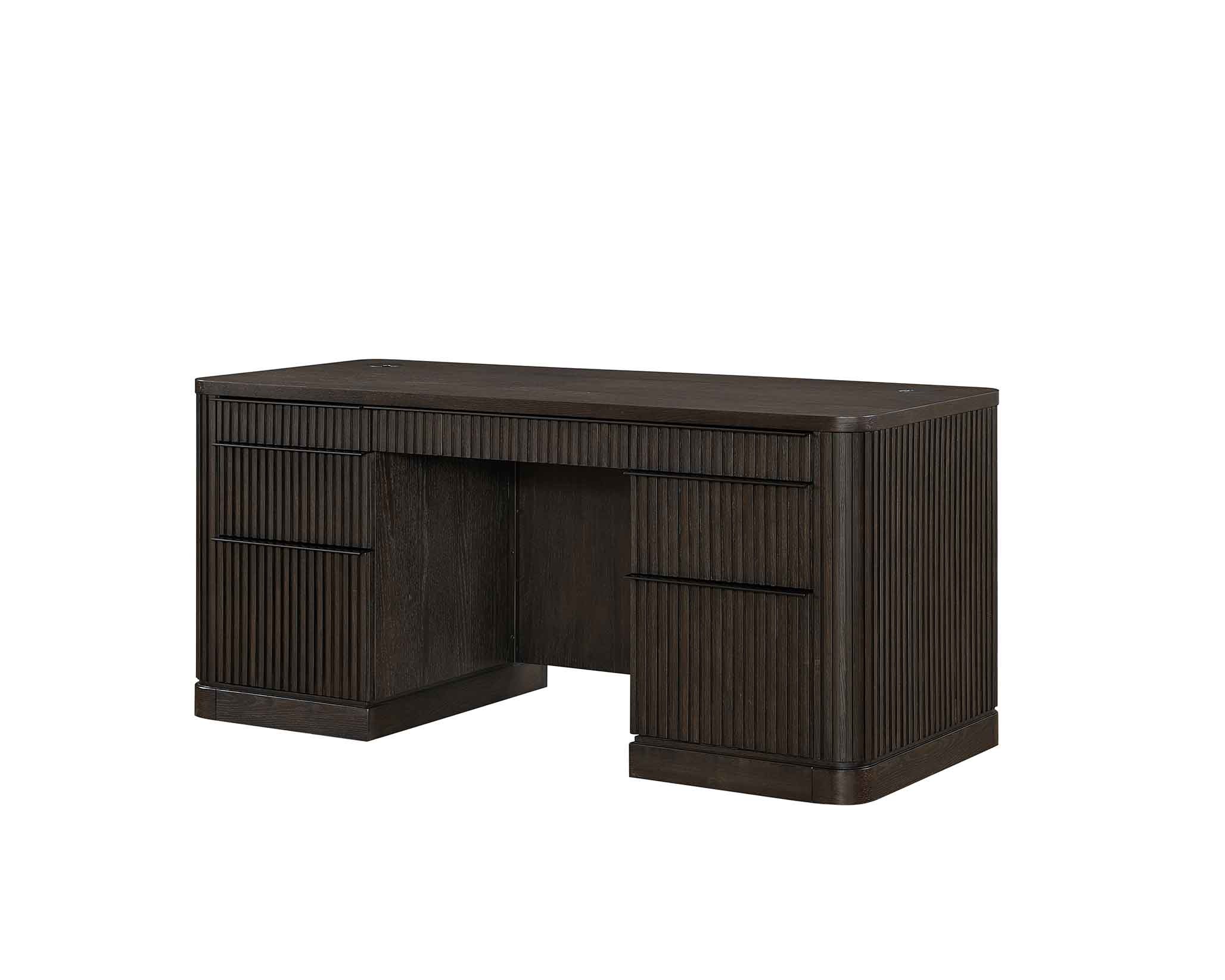 Tulane Office 68″ W Double Pedestal Desk by Martin Furniture