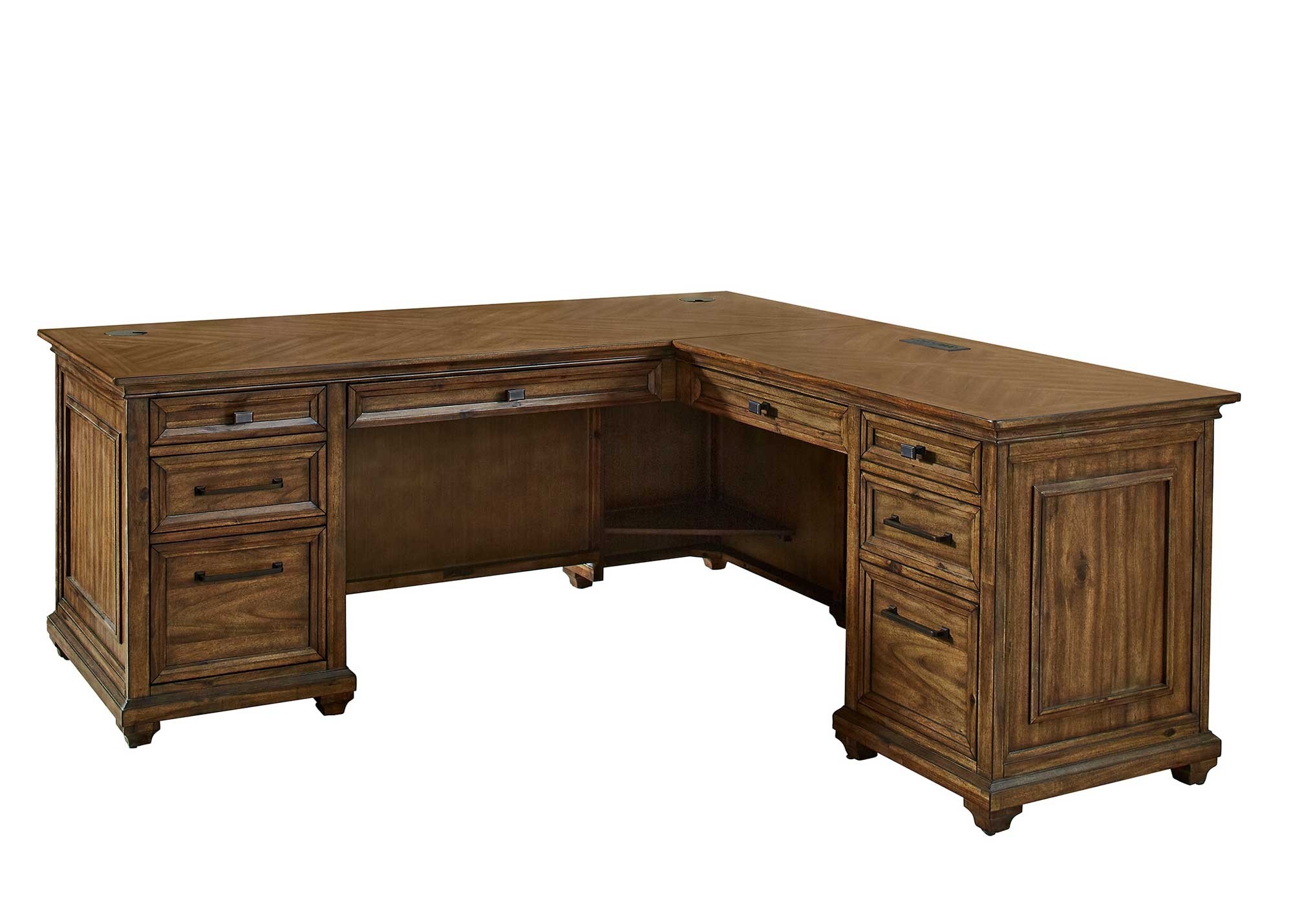 Porter L Desk and RH Return by Martin Furniture