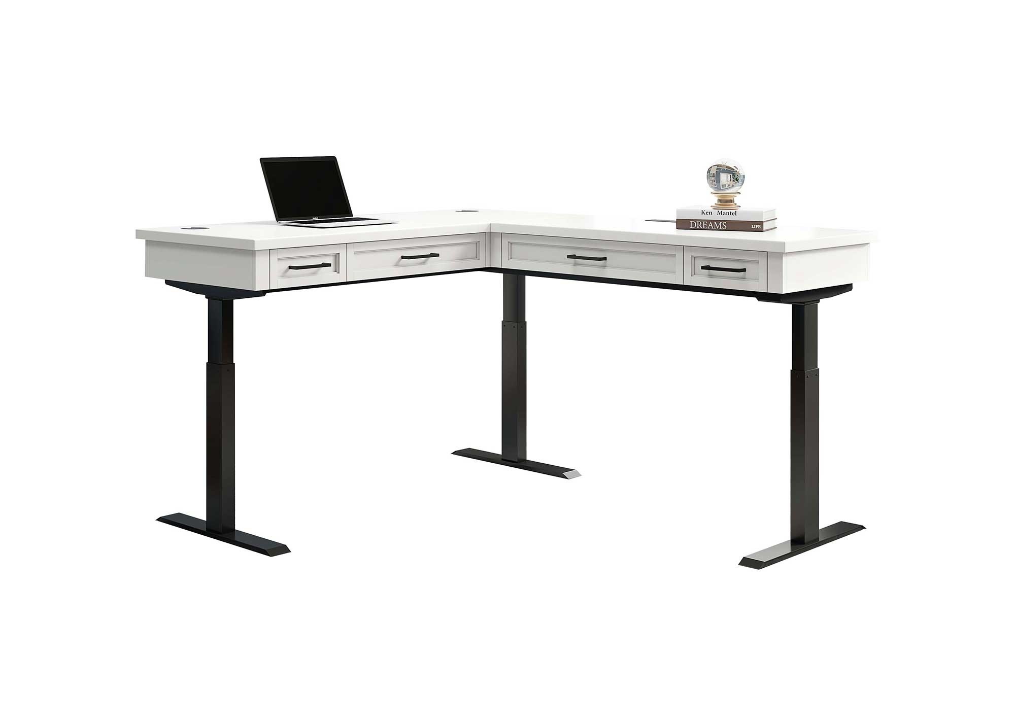 Abby Electric Sit/Stand L-Shape Desk by Martin Furniture