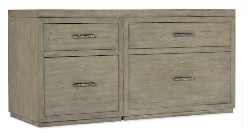 Hooker Furniture Home Office Linville Falls 60" Credenza with Small File and Lateral File