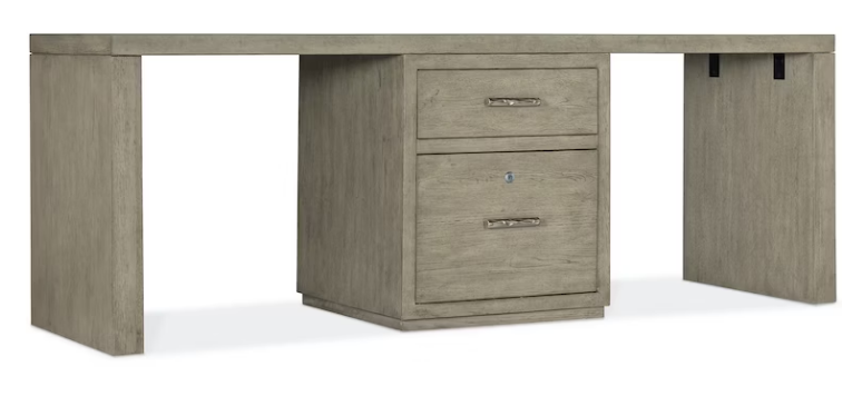 Hooker Furniture Home Office Linville Falls Desk - 84in Top-Small File and 2 Legs