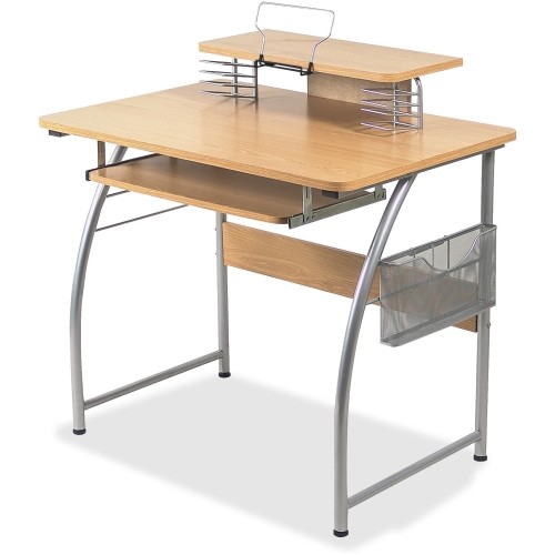 NEW Lorell Upper Shelf Laminate Computer Desk