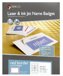 Maco ML7001 Name Badge Labels