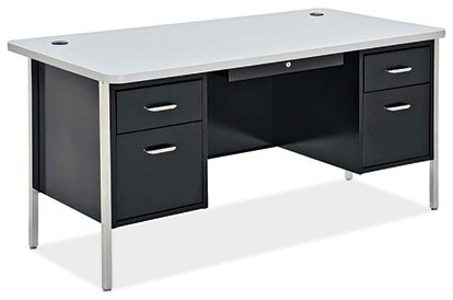 600 Series Steel - Teachers Desk Double Ped