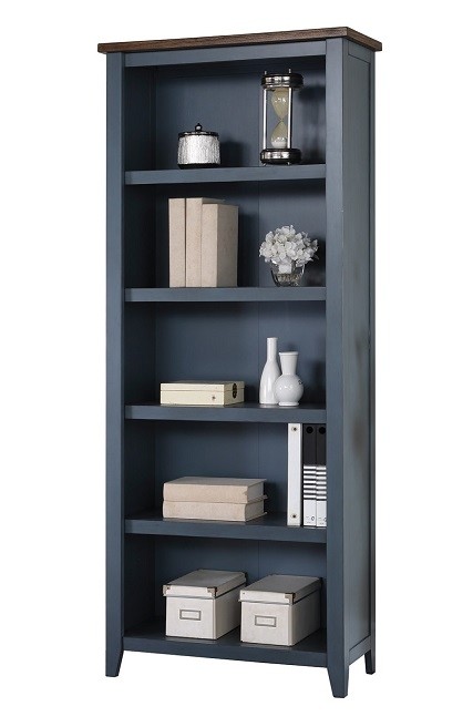 Fairmont Open Bookcase by Martin Furniture, Dusty Blue