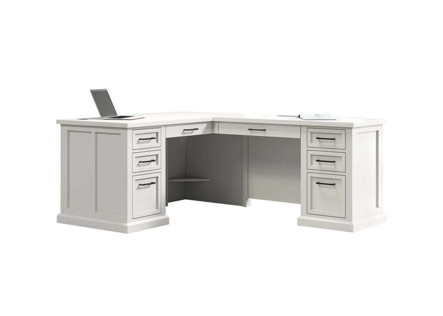 Abby Pedestal L-Desk by Martin Furniture