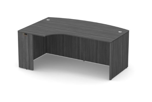 Performance Laminate Bowfront Desk with Left Corner Extension