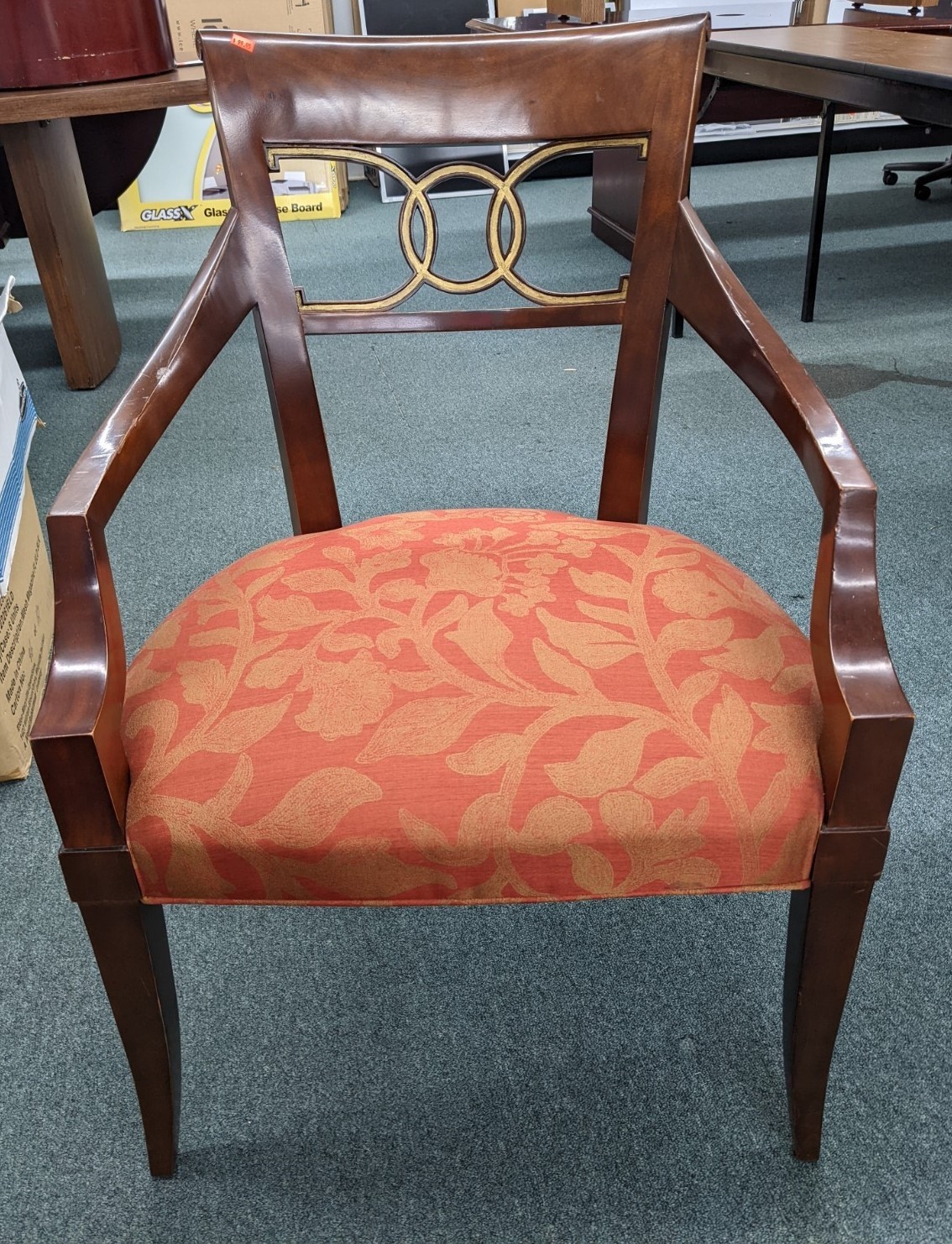 Used Cherry Frame Office Chair