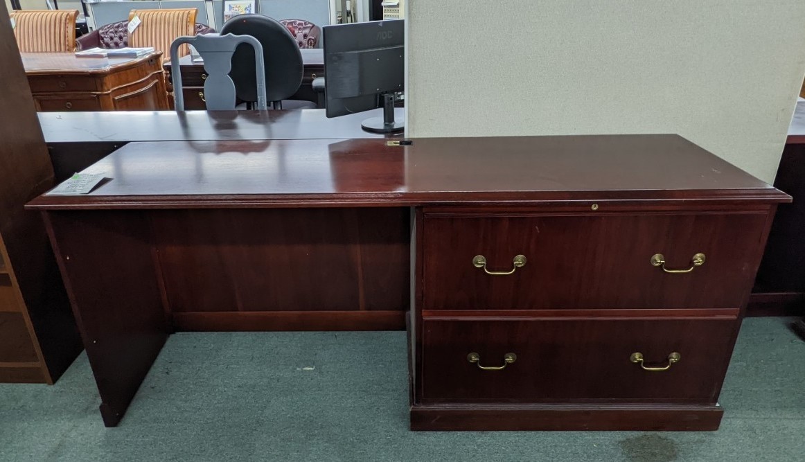 Used Credenza with Lateral Files