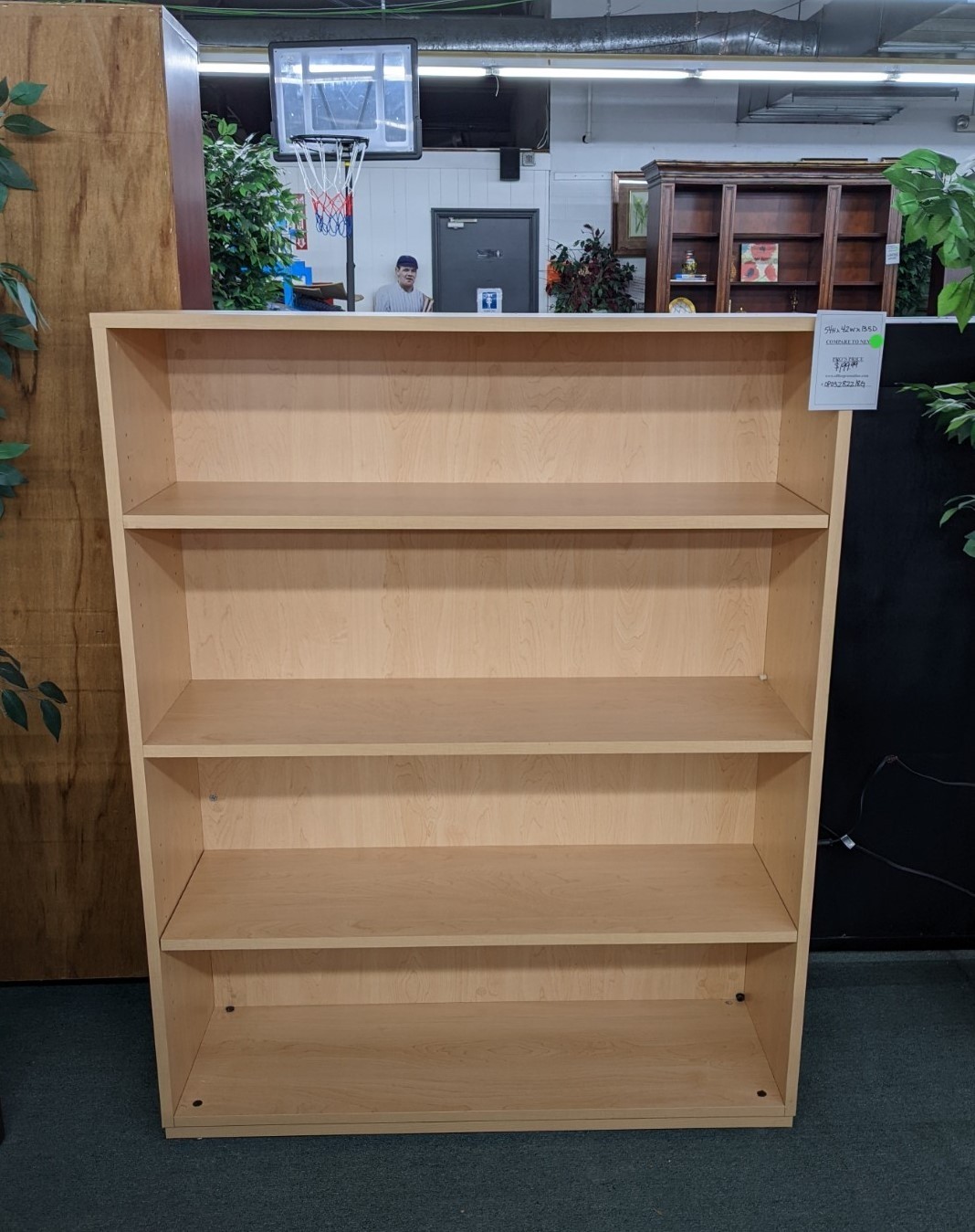 Used Wood Maple Bookcase