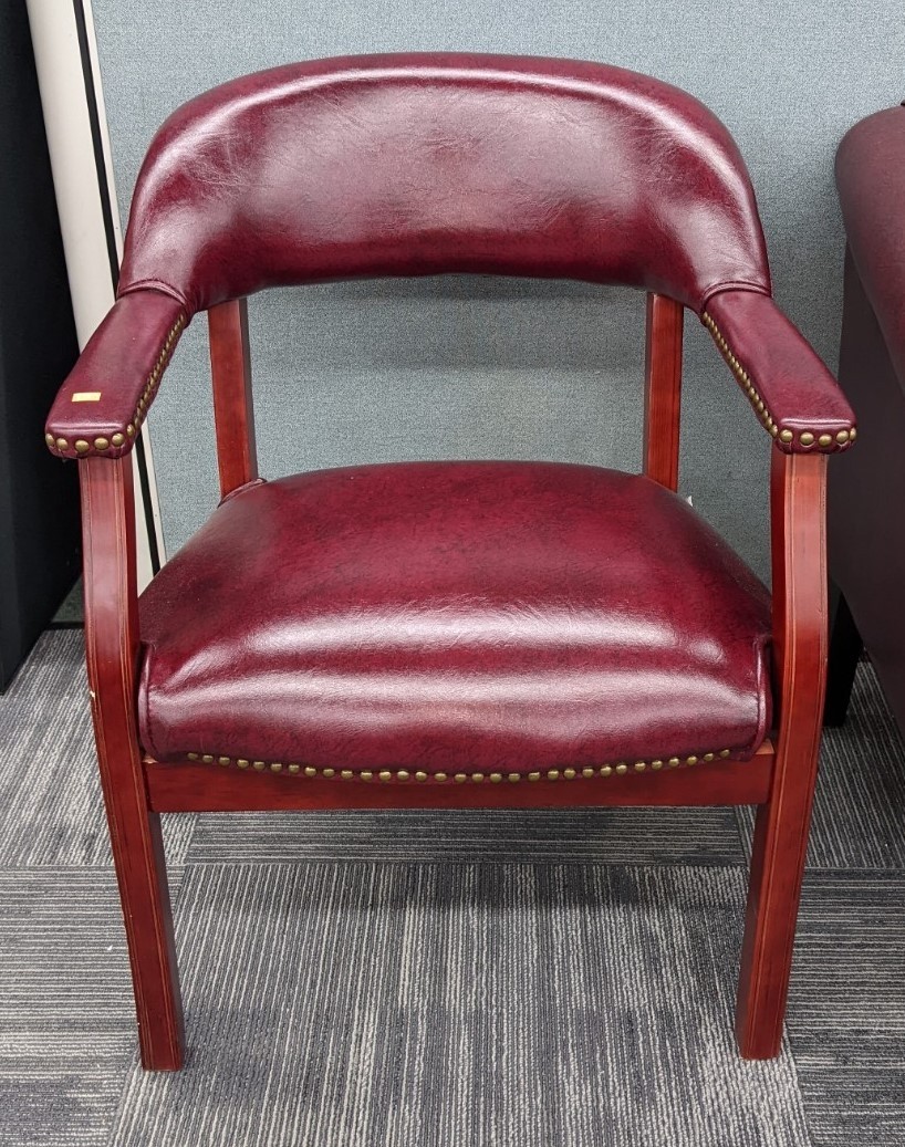 Used Faux Leather Side Chair