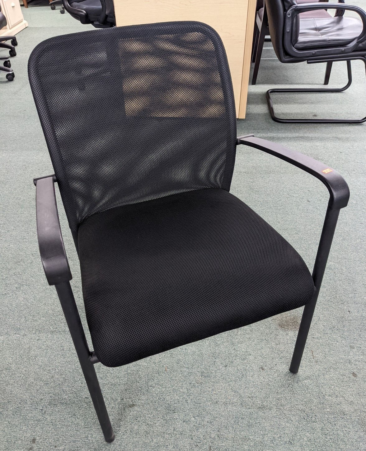 Closeout Mesh Low Back Armchair by Global Furniture Group