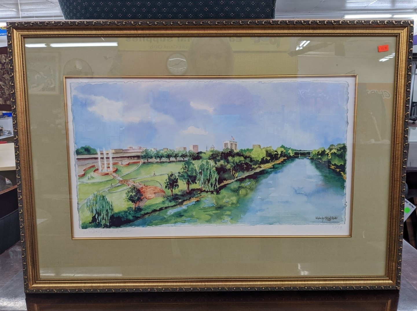 Framed Art River and Cityscape Office Pro's