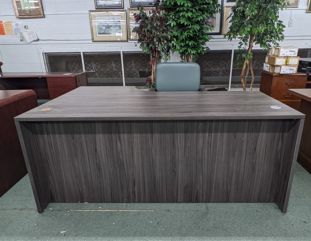 Gray Wood Laminate Desk Shell Office Pro's