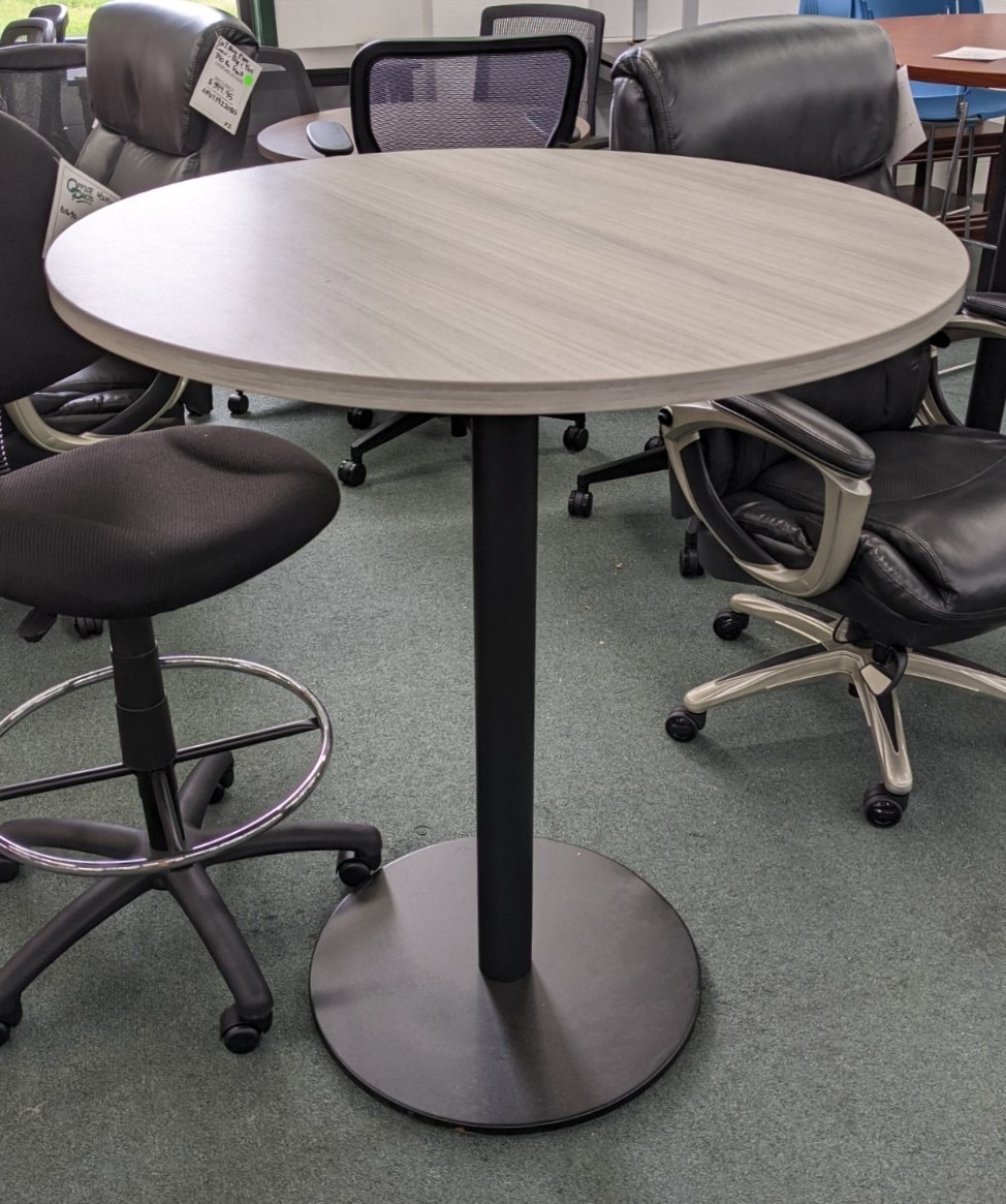 Laminate Round High Top Table Office Pro's