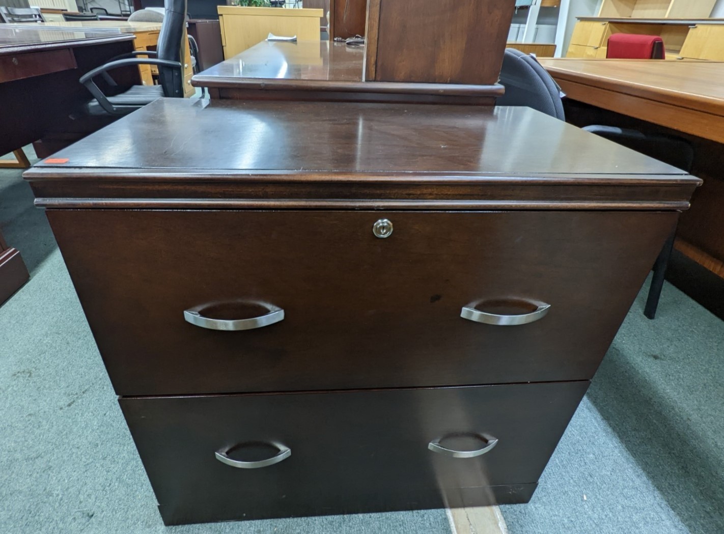 Walnut Finish Lateral File Office Pro's