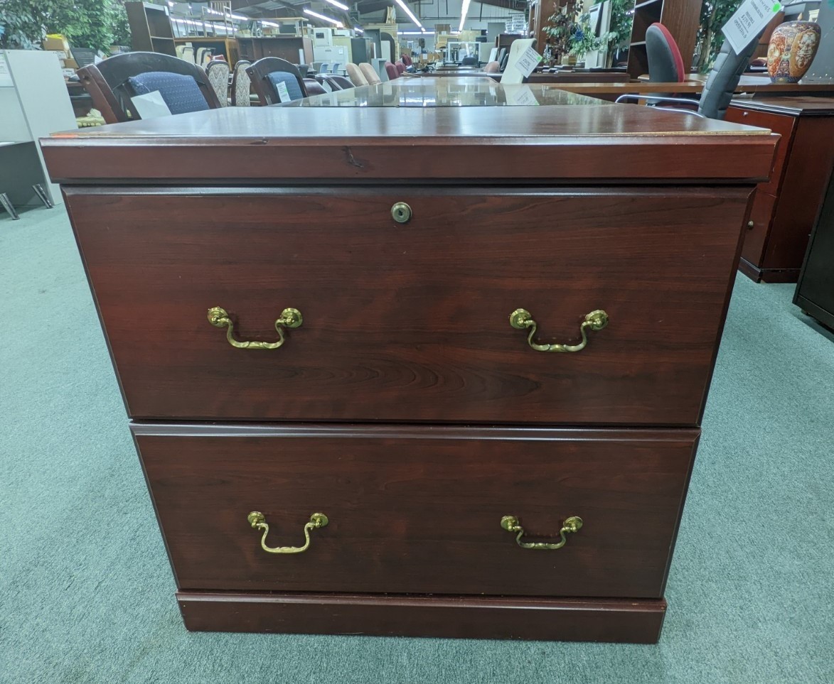 Used Wood Lateral File Cabinet