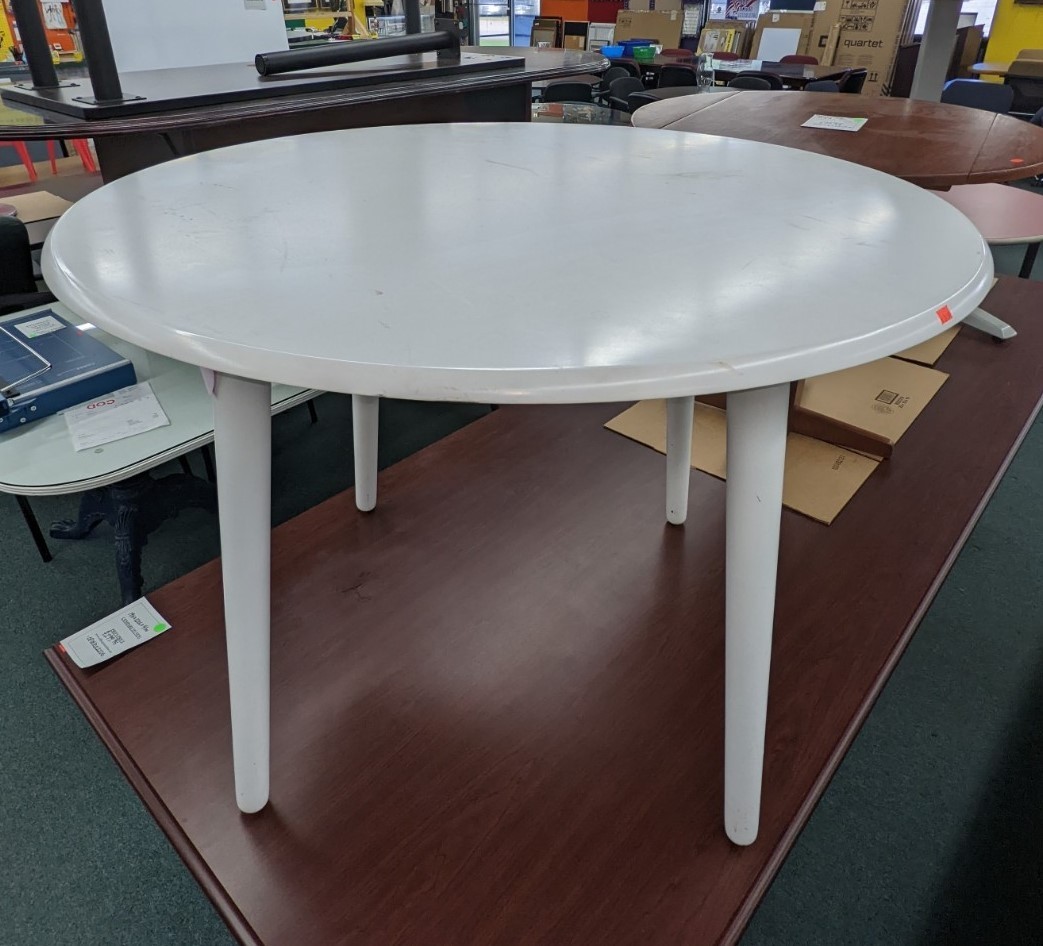 Used White Round Activity Table