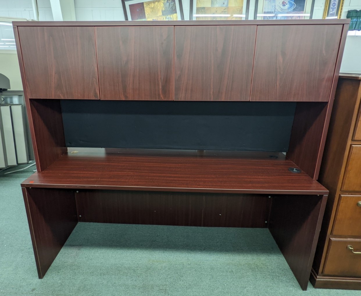 Used Credenza Shell and Hutch Set 