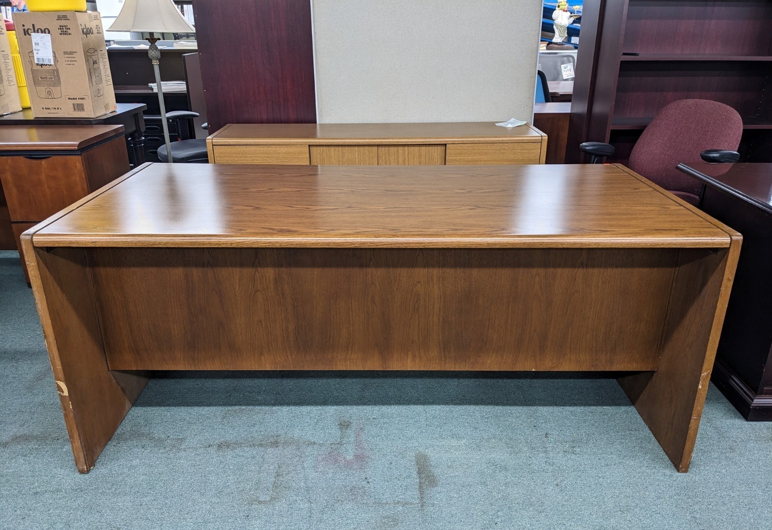 Used Double Pedestal Desk by Indiana Desk Co.