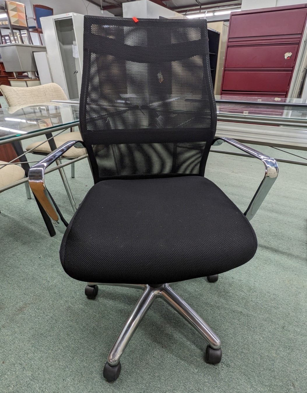 Used Black Mesh Executive Chair