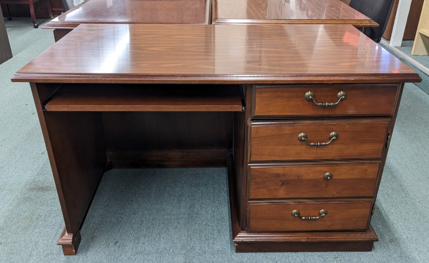 Walnut Finish Computer Desk Office Pro's