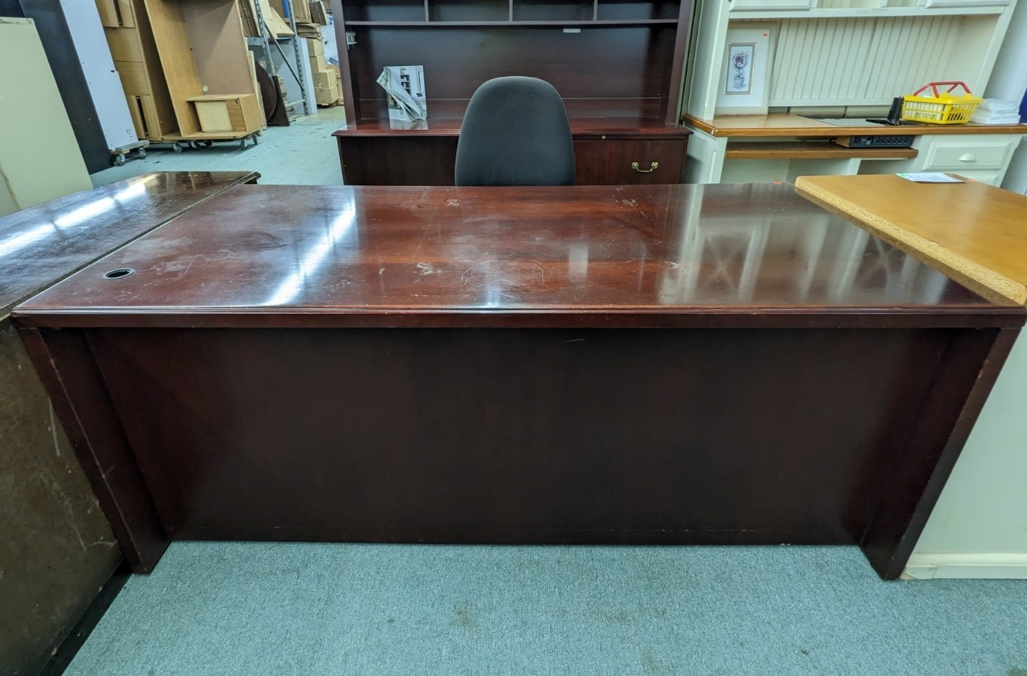 Used Mahogany Executive Desk 