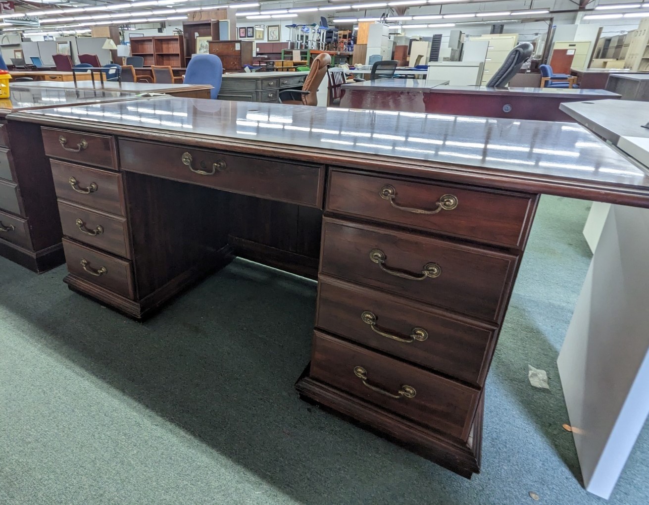 Cherry Executive Desk Office Pro's