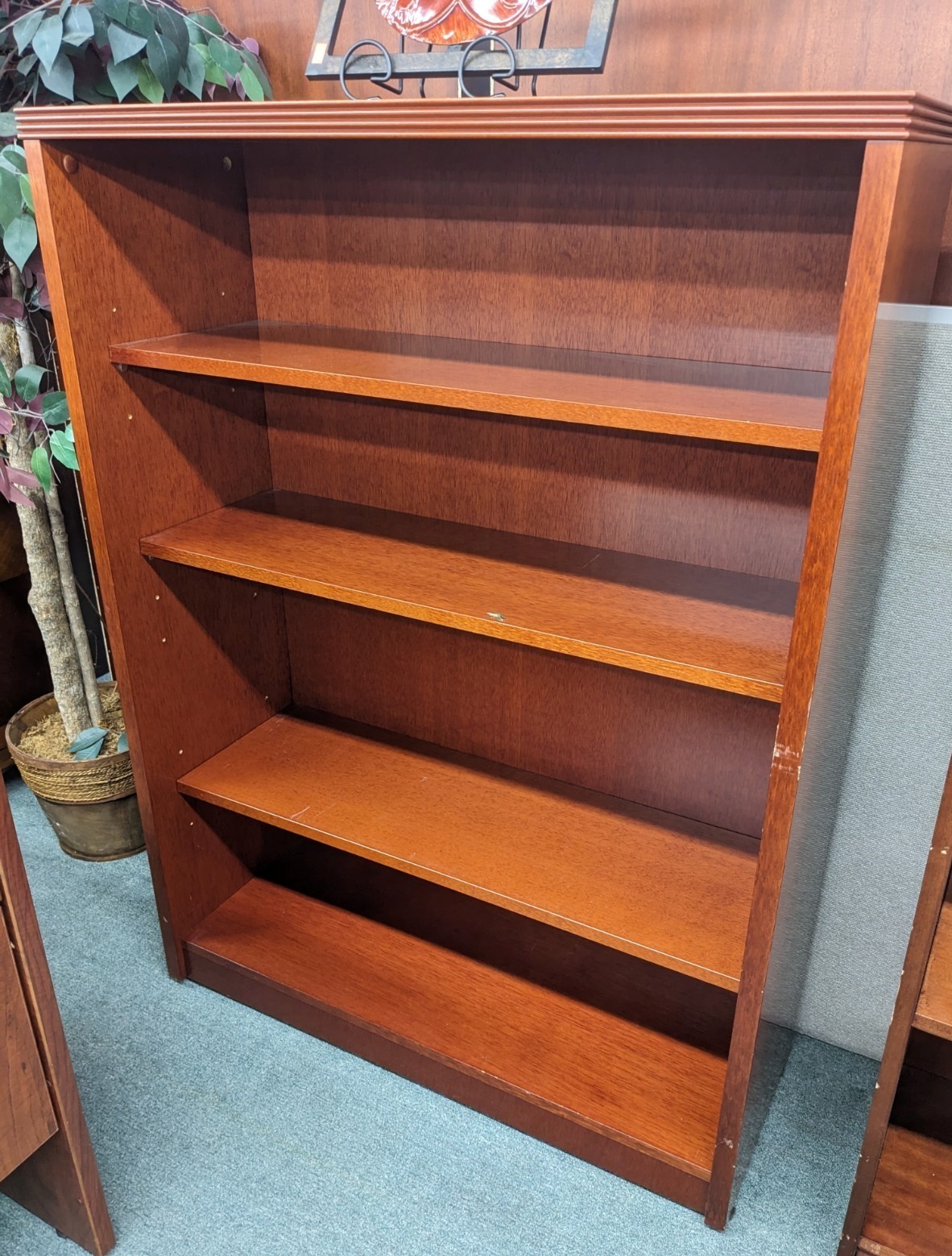Cherry Finish Bookcase Office Pro's