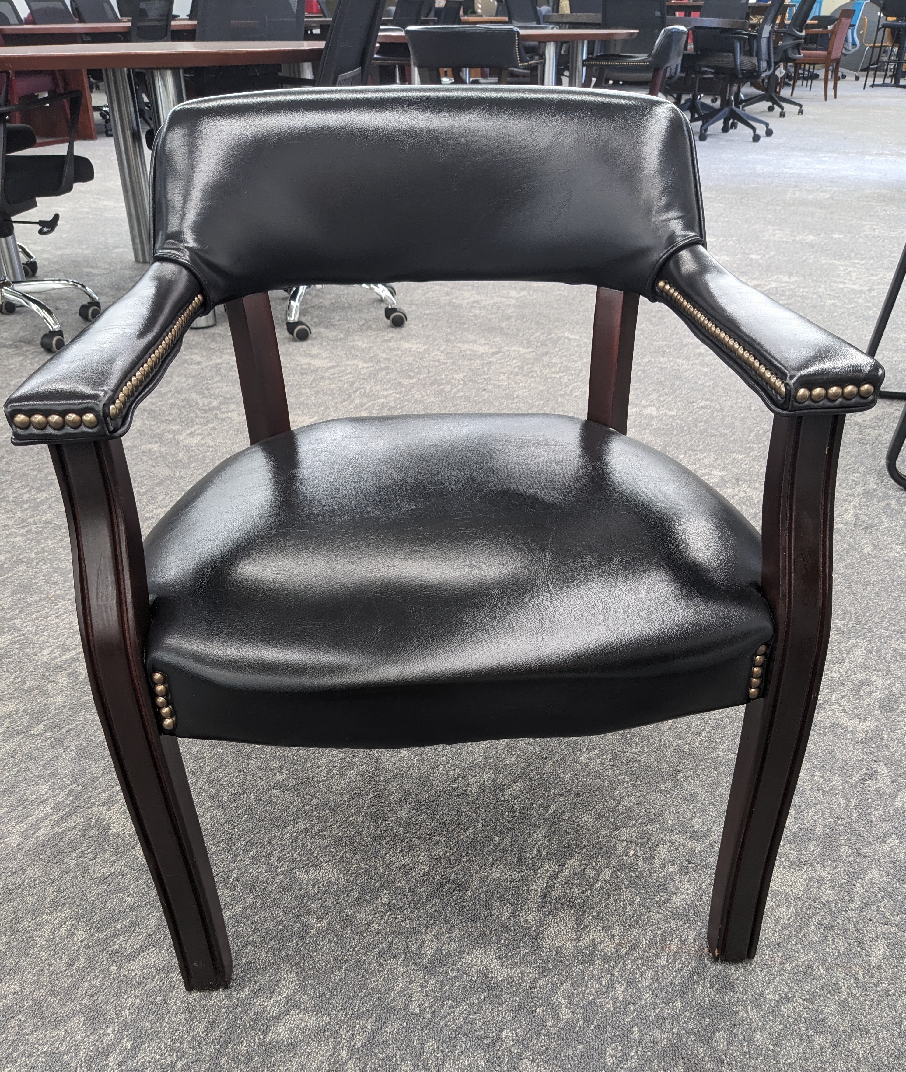 Used Faux Leather Guest Chair 