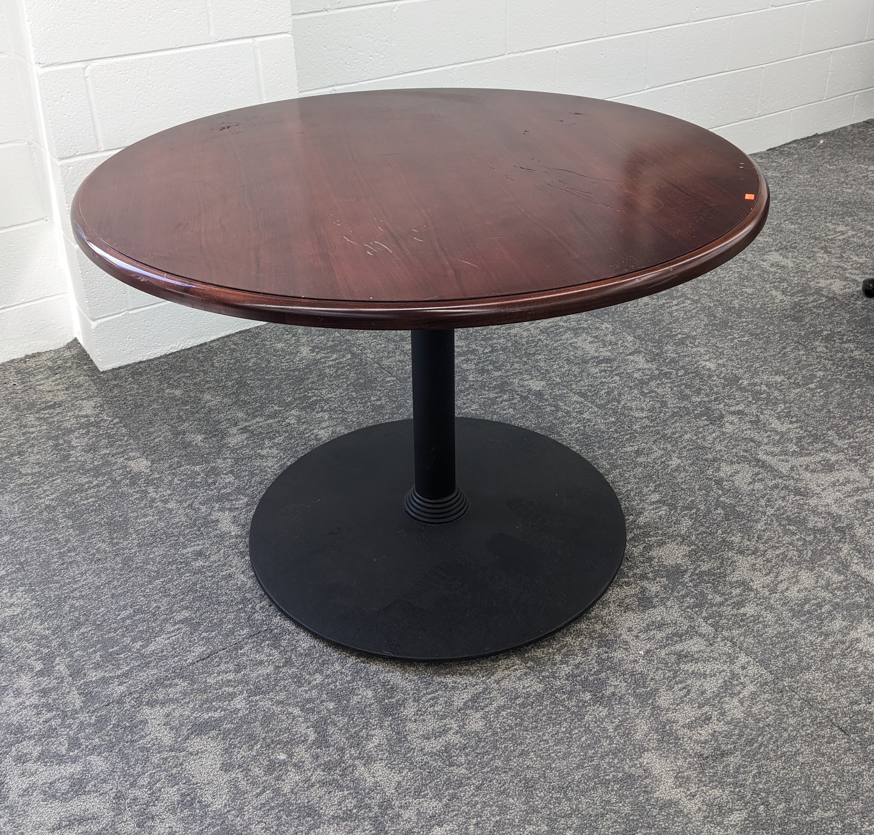 Used Mahogany 42" Round Conference Table